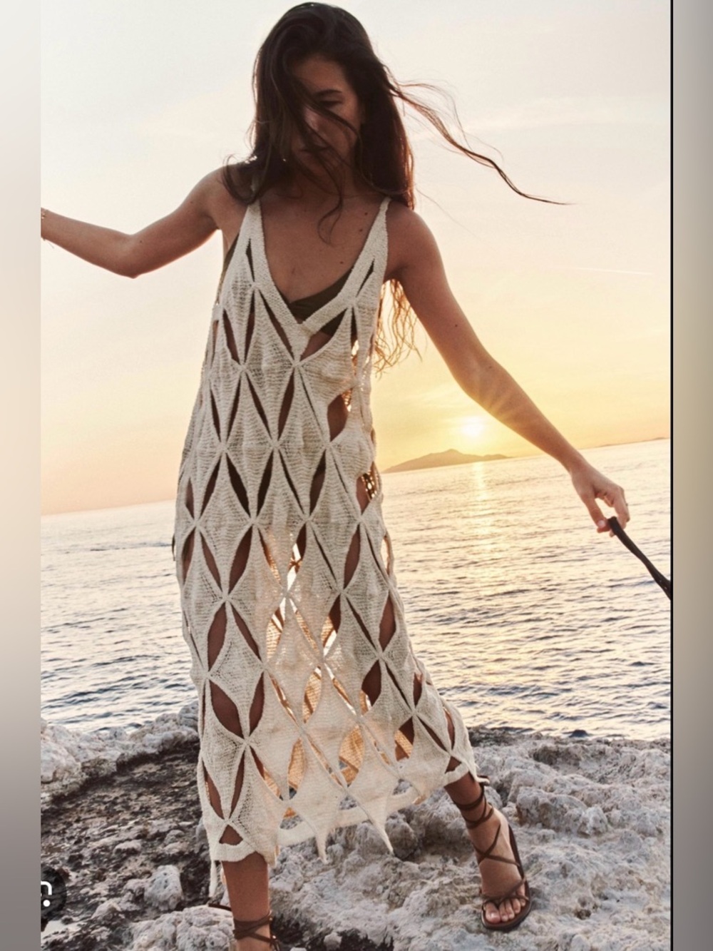 Zara Crochet Beach Dress